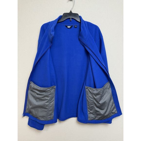 Lands End Men’s Blue Sz XXL Fleece Men’s Full Zip Jacket Zip Pockets - Picture 12 of 15